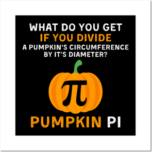 Funny Halloween Costume Math Teacher Pumpkin PI Men Adult Posters and Art